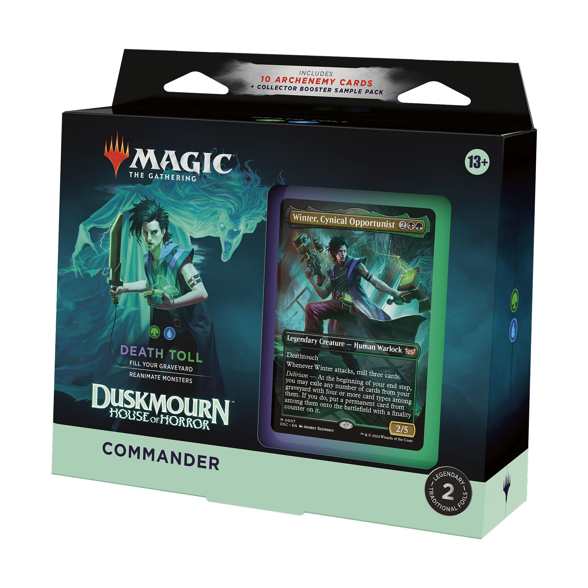 Magic the Gathering Duskmourn Commander Deck - Death Toll | D20 Games