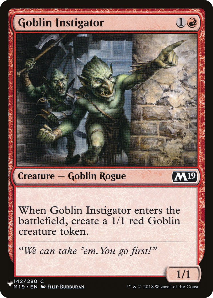 Goblin Instigator [The List] | D20 Games