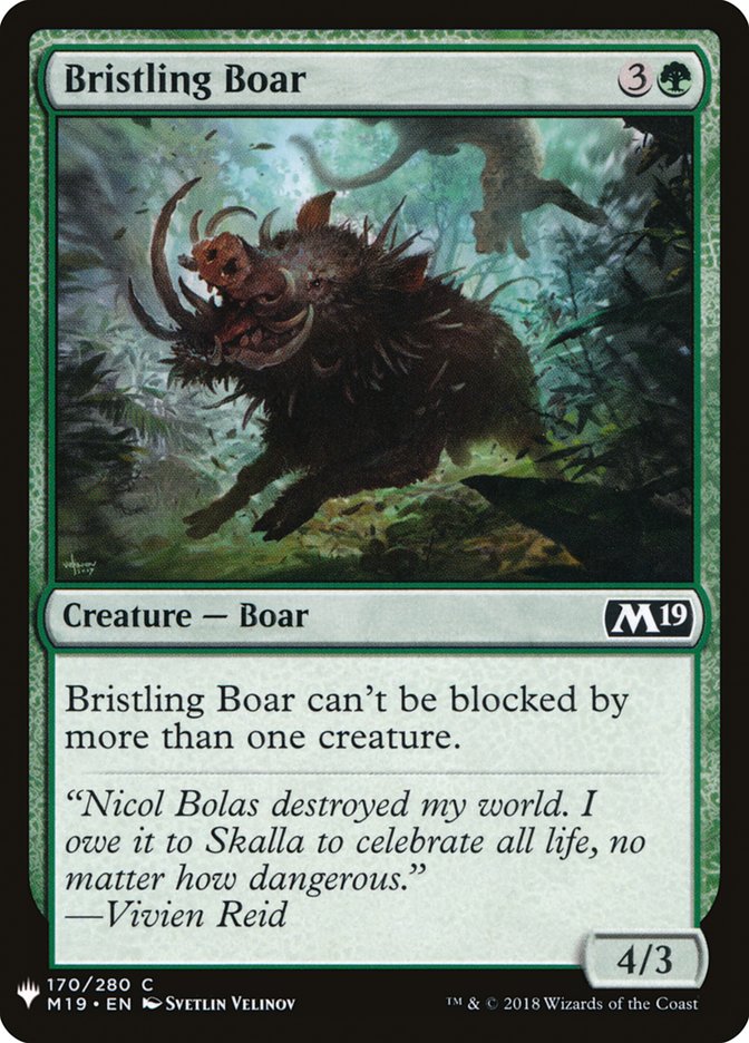 Bristling Boar [Mystery Booster] | D20 Games