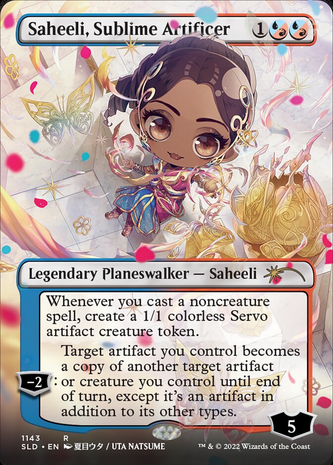 Saheeli, Sublime Artificer (Borderless) [Secret Lair Drop Series] | D20 Games