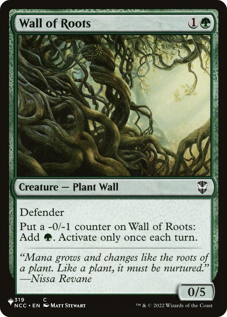 Wall of Roots [The List Reprints] | D20 Games