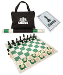 WE Games Best Value Tournament Chess Set - 20 inch: Green