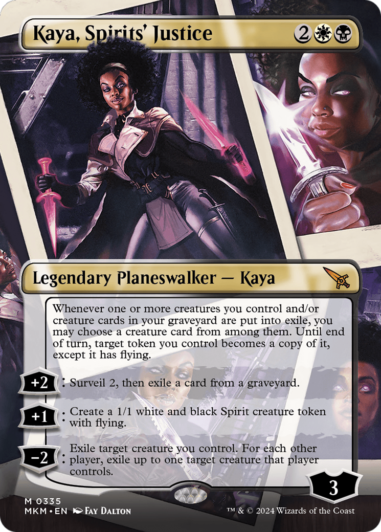 Kaya, Spirits' Justice (Borderless) [Murders at Karlov Manor] | D20 Games