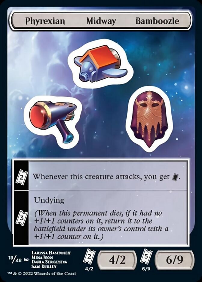 Phyrexian Midway Bamboozle [Unfinity Stickers] | D20 Games