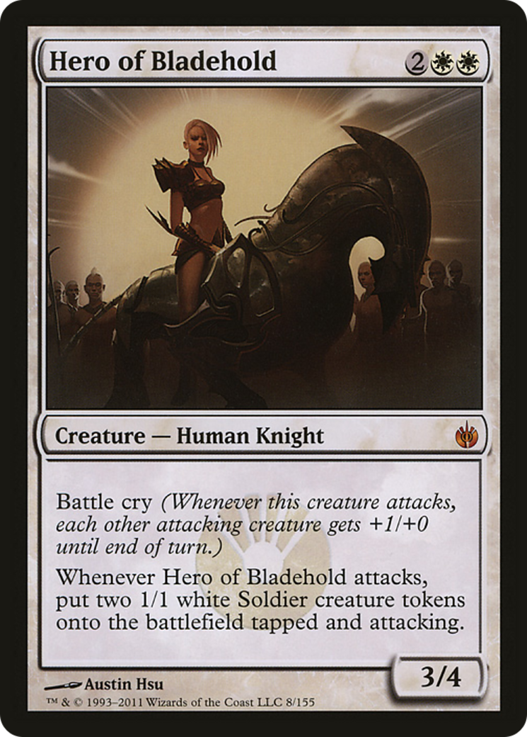 Hero of Bladehold (Mirrodin Besieged) (Oversized) [Oversize Cards] | D20 Games