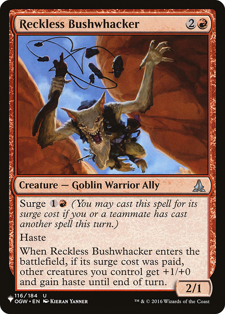 Reckless Bushwhacker [The List Reprints] | D20 Games