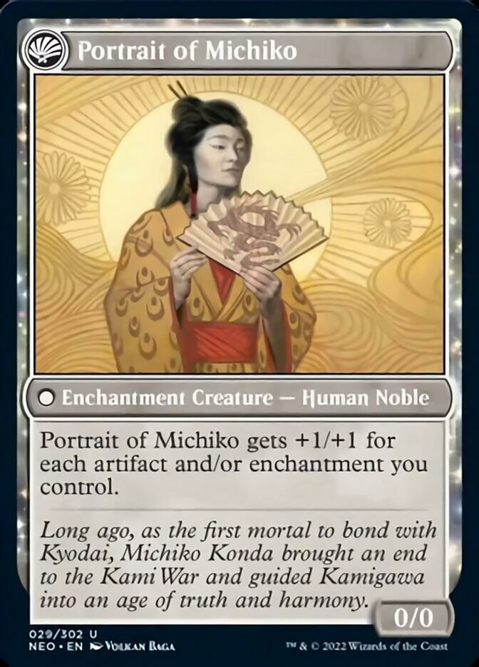 Michiko's Reign of Truth // Portrait of Michiko [Kamigawa: Neon Dynasty] | D20 Games