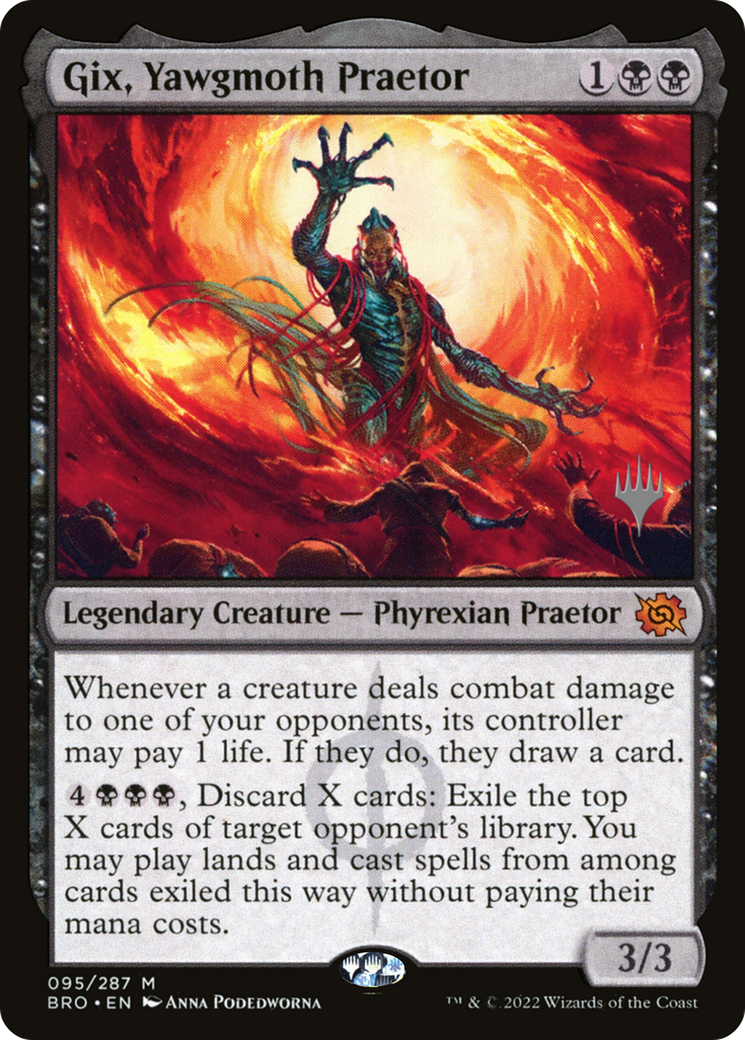 Gix, Yawgmoth Praetor (Promo Pack) [The Brothers' War Promos] | D20 Games