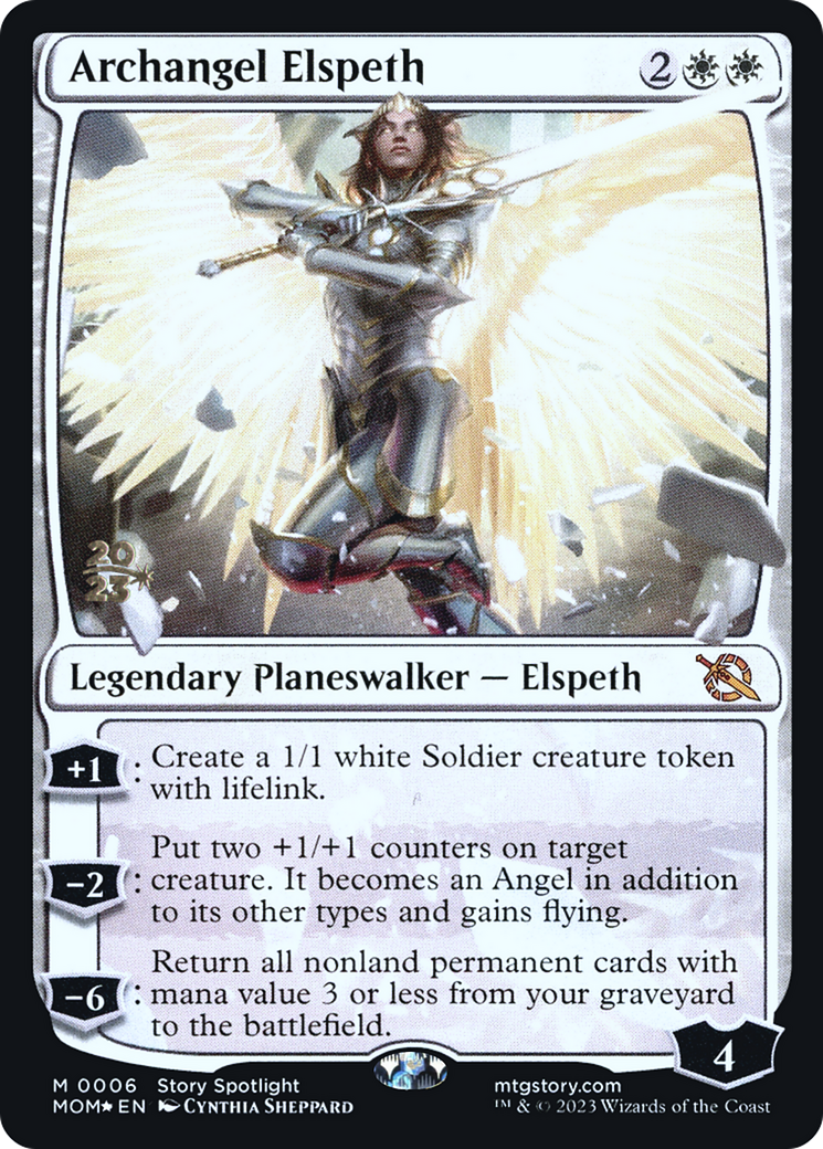 Archangel Elspeth [March of the Machine Prerelease Promos] | D20 Games