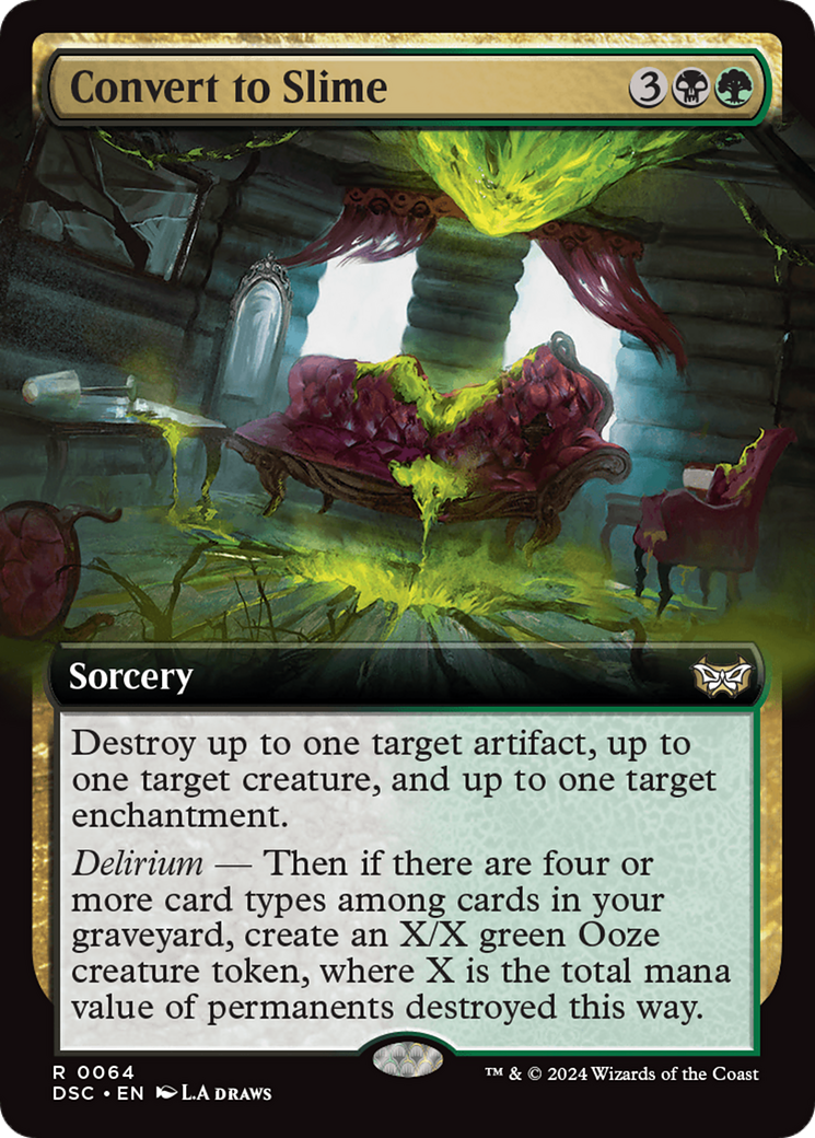 Convert to Slime (Extended Art) [Duskmourn: House of Horror Commander] | D20 Games