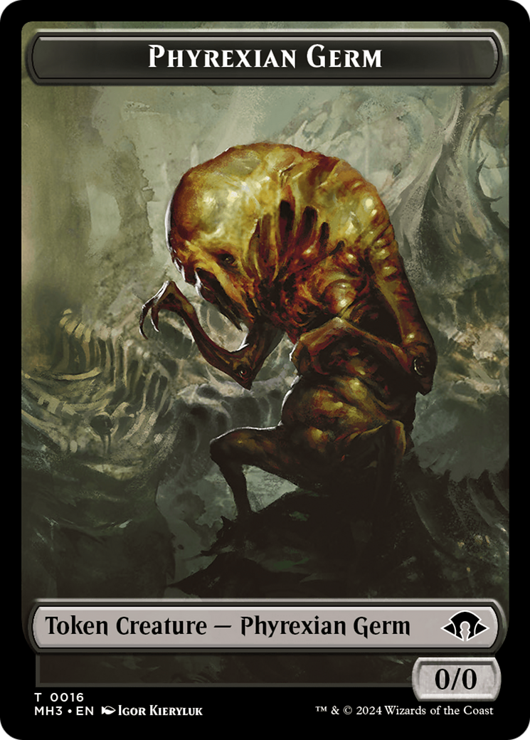 Phyrexian Germ // Energy Reserve Double-Sided Token [Modern Horizons 3 Tokens] | D20 Games