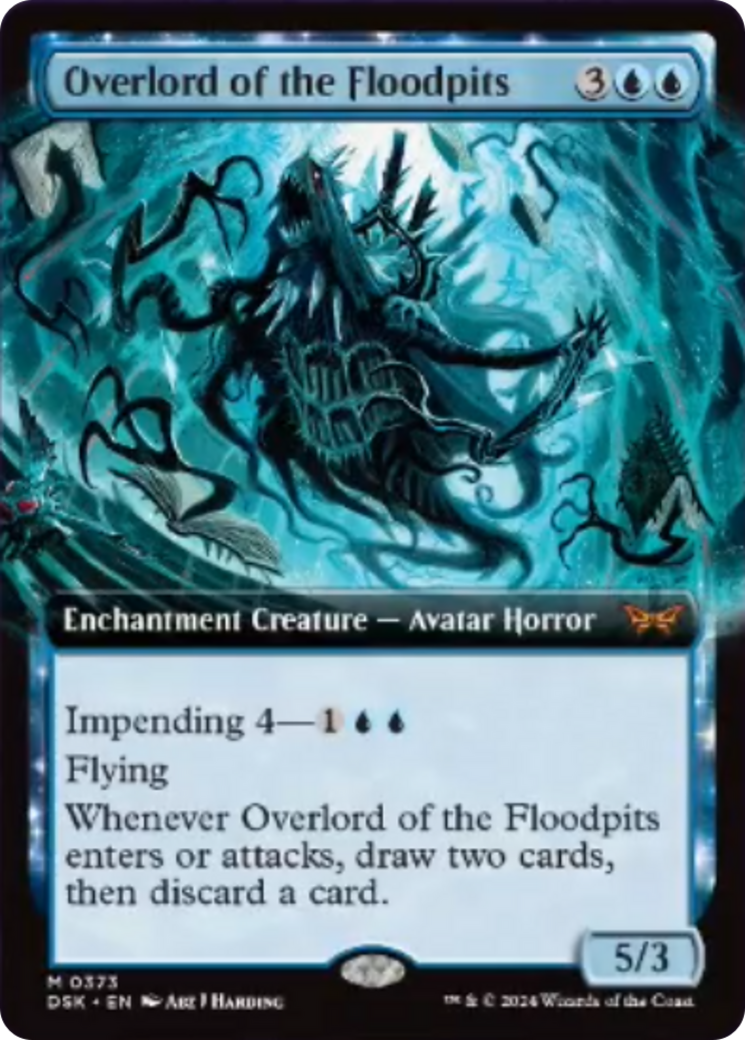 Overlord of the Floodpits (Extended Art) [Duskmourn: House of Horror] | D20 Games