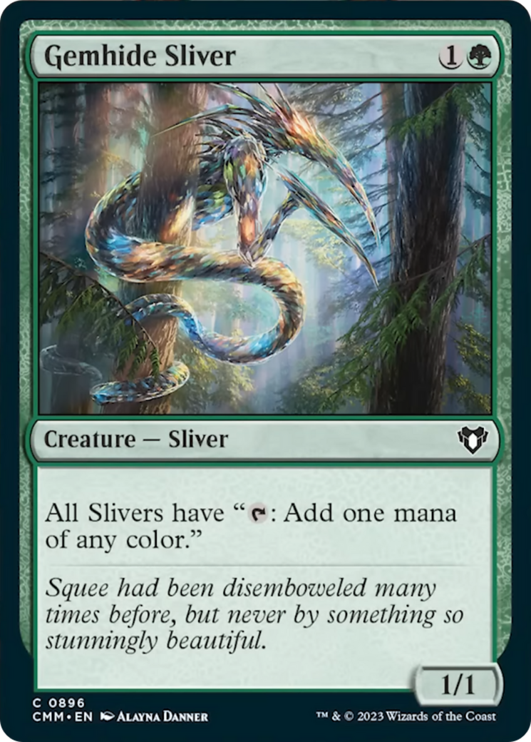 Gemhide Sliver [Commander Masters] | D20 Games