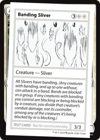 Banding Sliver (2021 Edition) [Mystery Booster Playtest Cards] | D20 Games