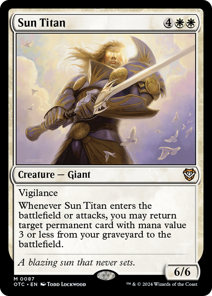 Sun Titan [Outlaws of Thunder Junction Commander] | D20 Games