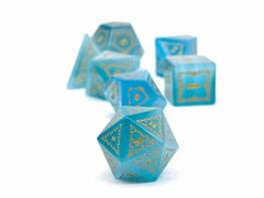 Holiday Orc Mystery Gemstone or Glass Dice Set with Premium Holiday Book Tin: Single | D20 Games