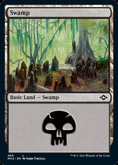 Swamp (485) (Foil Etched) [Modern Horizons 2] | D20 Games