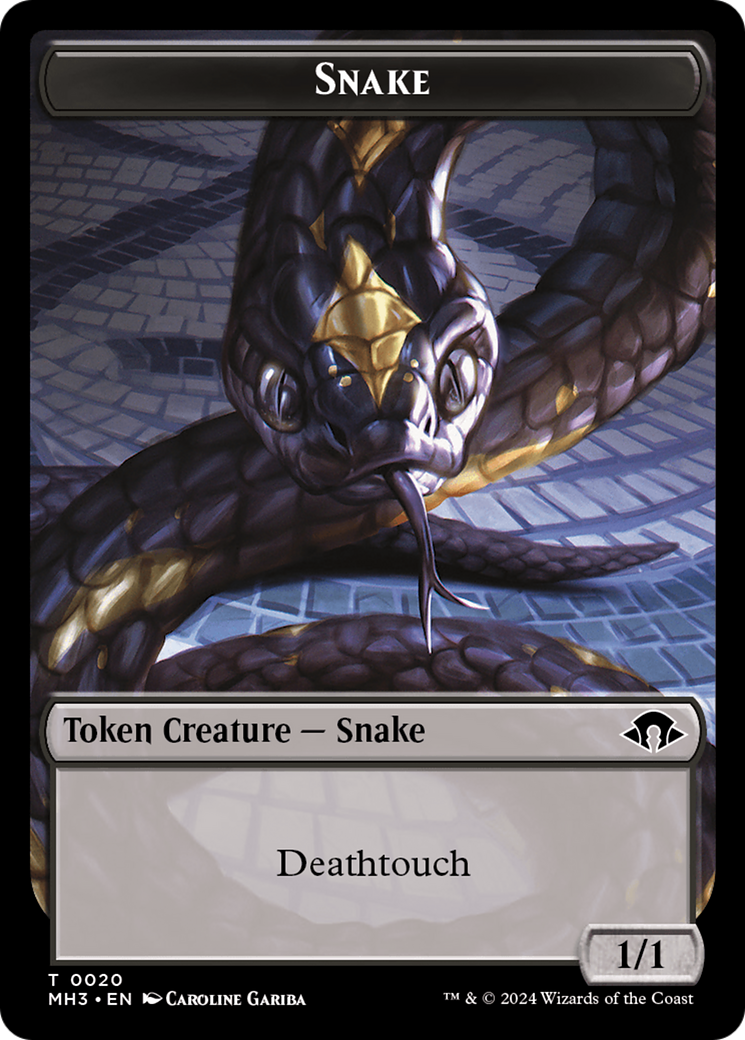 Snake Token [Modern Horizons 3 Tokens] | D20 Games