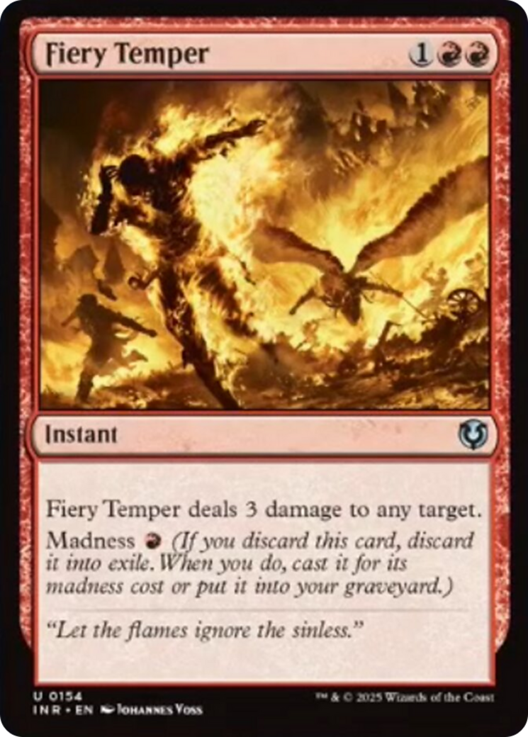 Fiery Temper [Innistrad Remastered] | D20 Games