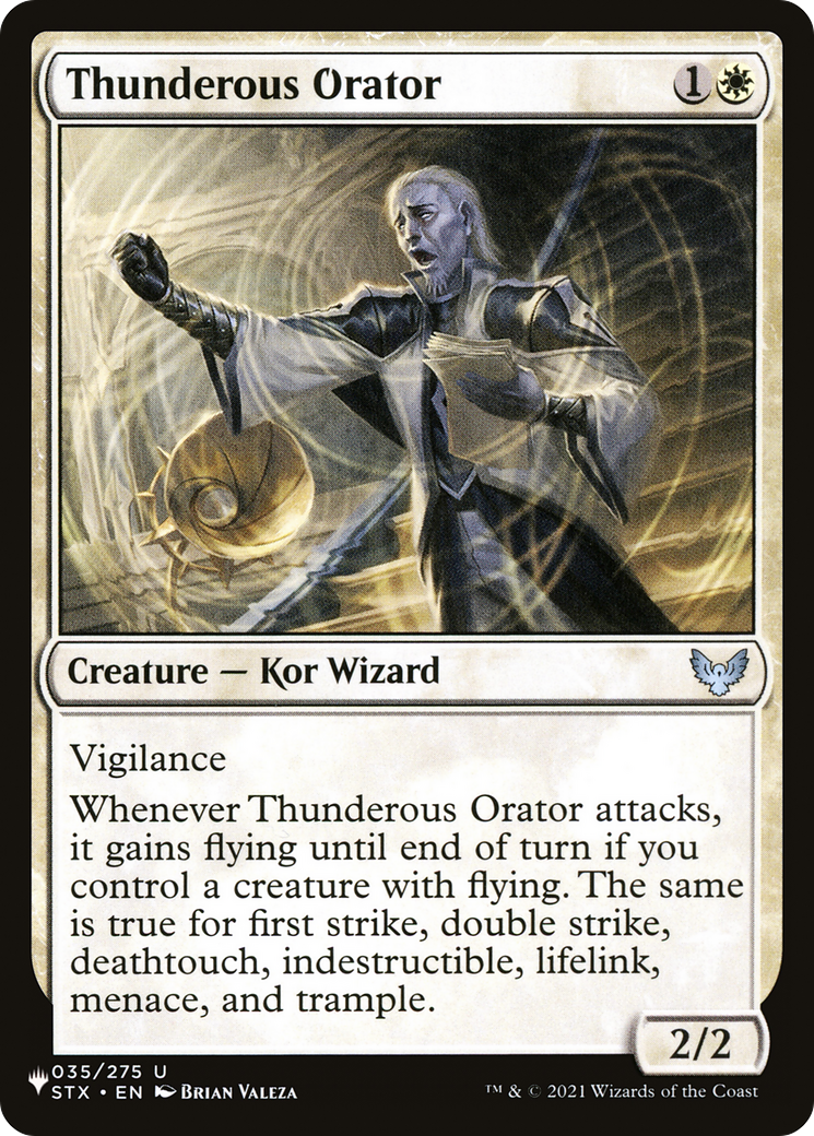 Thunderous Orator [The List Reprints] | D20 Games