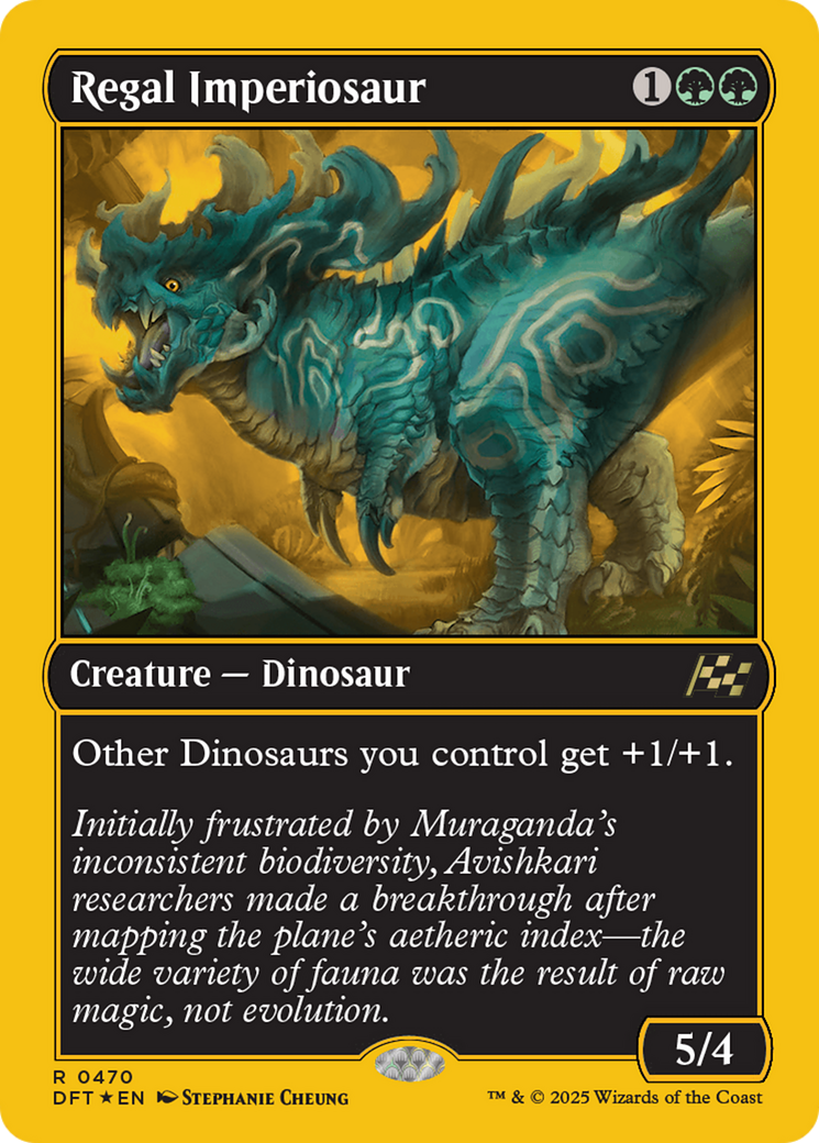 Regal Imperiosaur (First-Place Foil) [Aetherdrift] | D20 Games