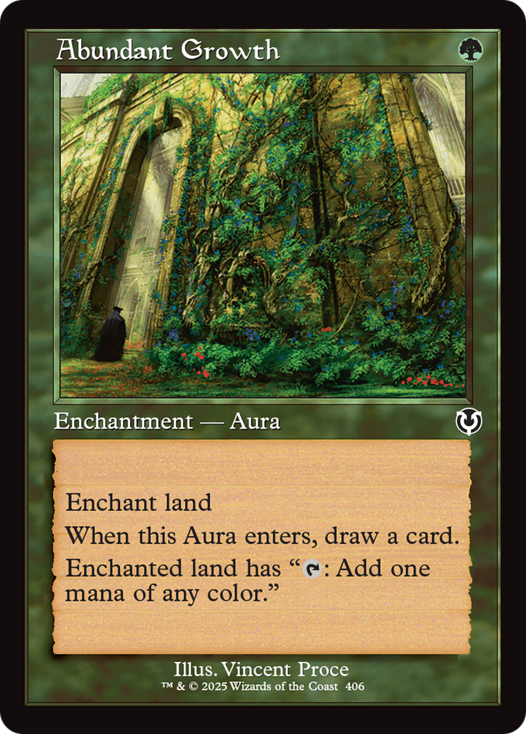 Abundant Growth (Retro Frame) [Innistrad Remastered] | D20 Games