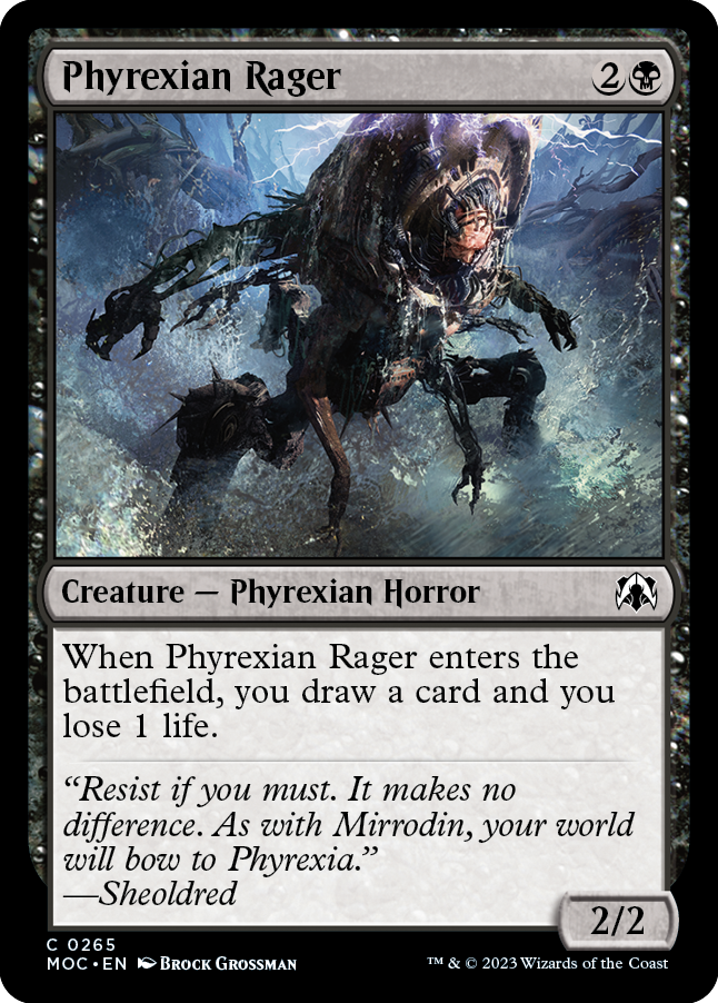 Phyrexian Rager [March of the Machine Commander] | D20 Games