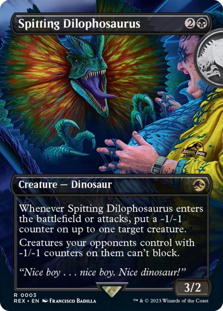 Spitting Dilophosaurus (Borderless) [Jurassic World Collection] | D20 Games