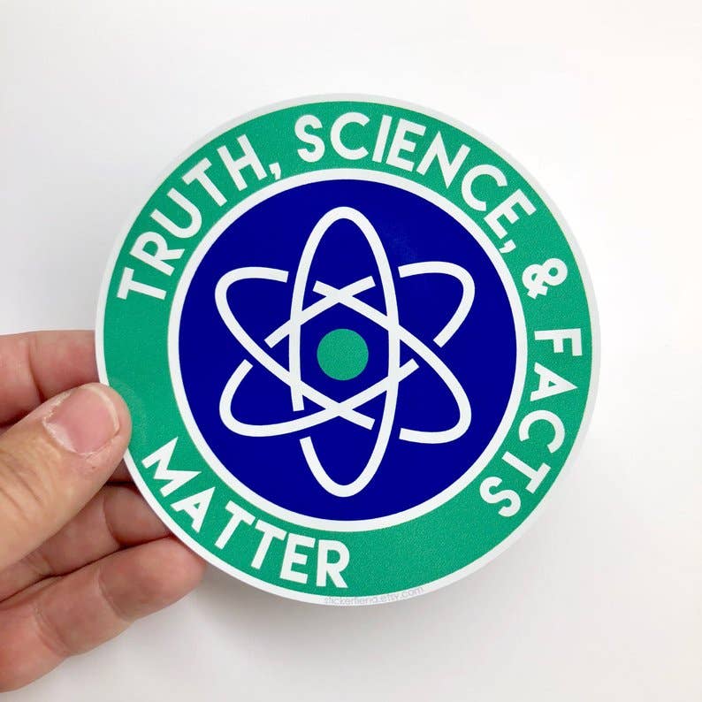 Truth, science, and facts sticker