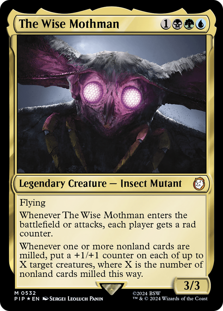 The Wise Mothman (Surge Foil) [Fallout] | D20 Games