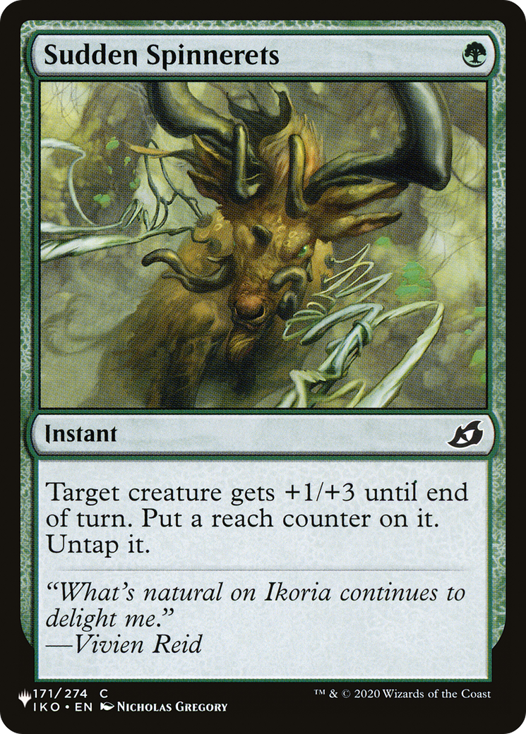 Sudden Spinnerets [The List] | D20 Games