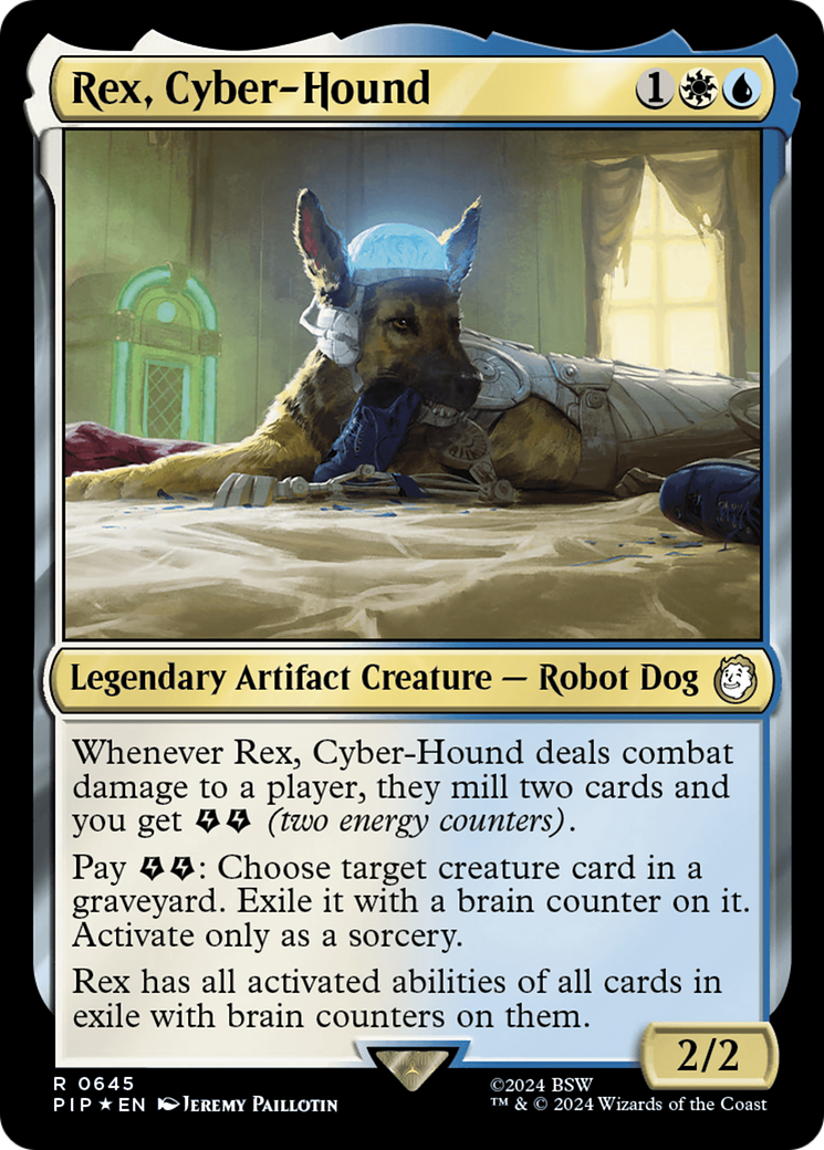 Rex, Cyber-Hound (Surge Foil) [Fallout] | D20 Games