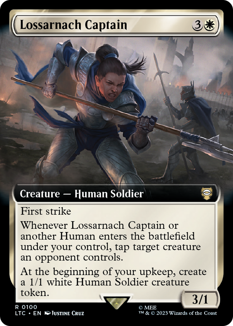 Lossarnach Captain (Extended Art) [The Lord of the Rings: Tales of Middle-Earth Commander] | D20 Games