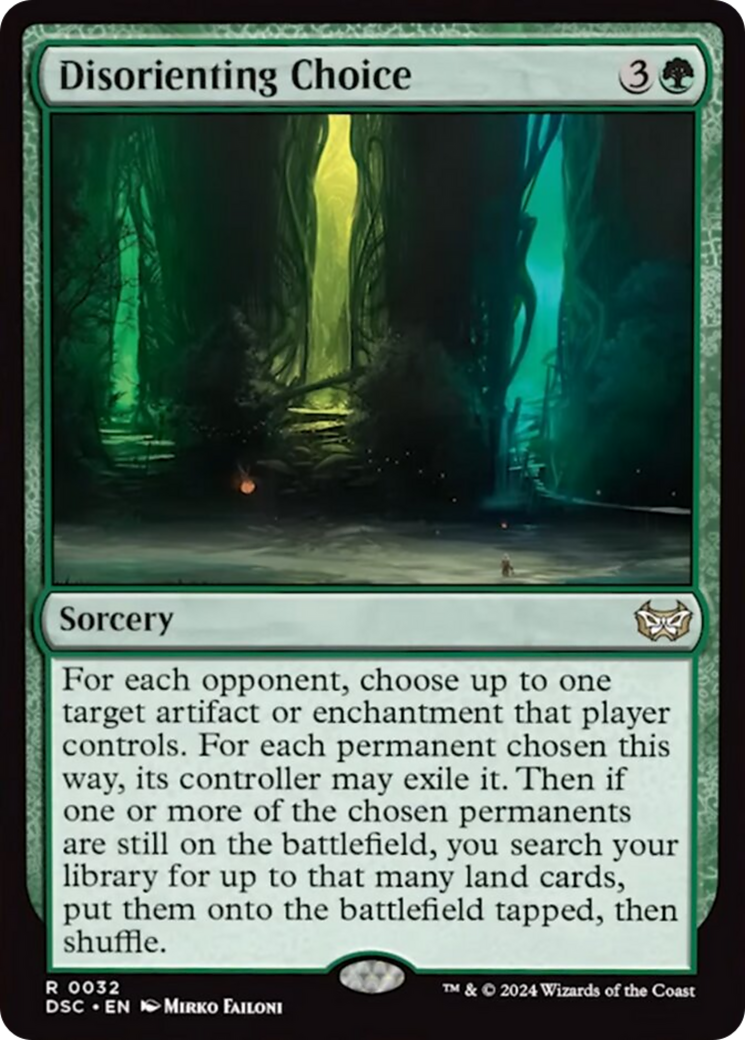 Disorienting Choice (Extended Art) [Duskmourn: House of Horror Commander] | D20 Games