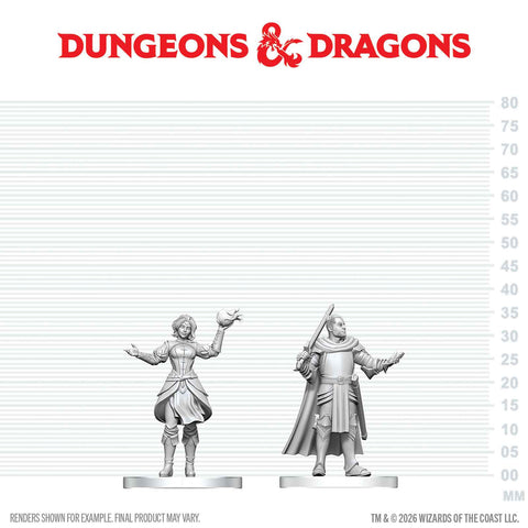Dungeons & Dragons Nolzur`s Marvelous Unpainted Miniatures: Knight & Mage Apprentice