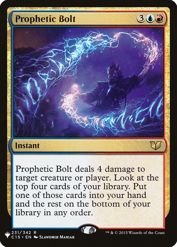 Prophetic Bolt [The List] | D20 Games