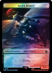 Alien Angel // Alien Insect Double-Sided Token (Surge Foil) [Doctor Who Tokens] | D20 Games