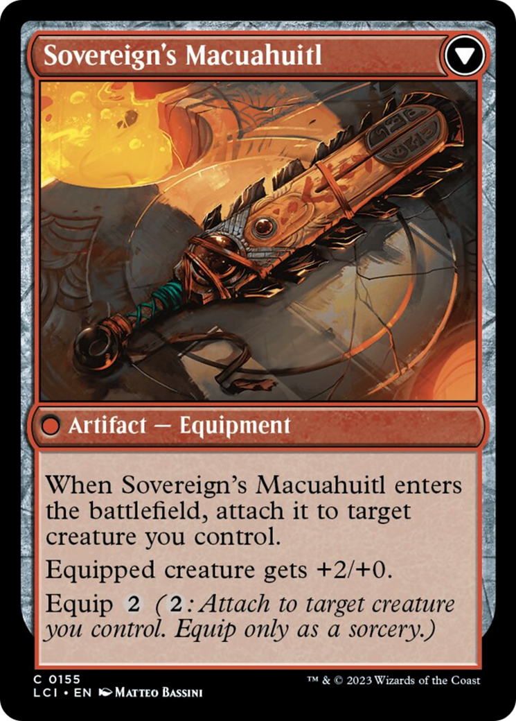 Idol of the Deep King // Sovereign's Macuahuitl [The Lost Caverns of Ixalan] | D20 Games