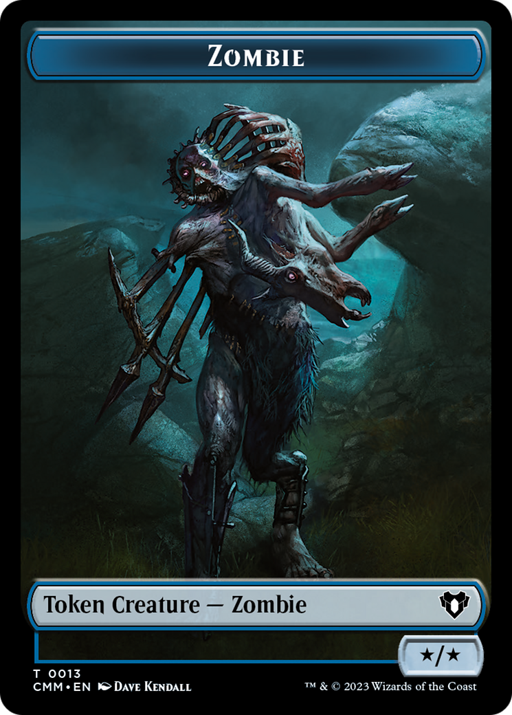 Zombie Token (13) [Commander Masters Tokens] | D20 Games