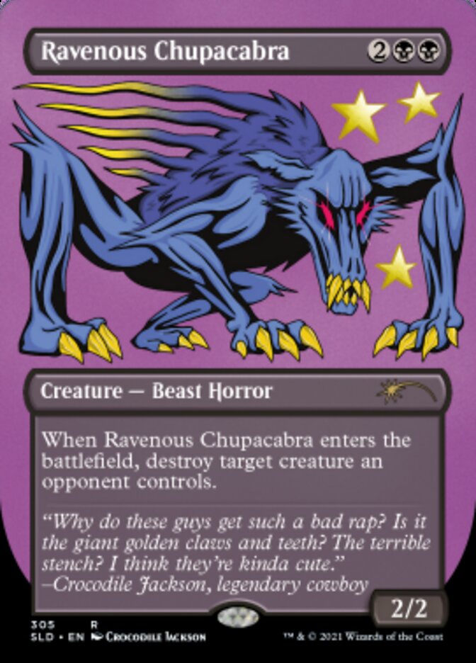 Ravenous Chupacabra (Borderless) (Foil Etched) [Secret Lair Drop Series] | D20 Games