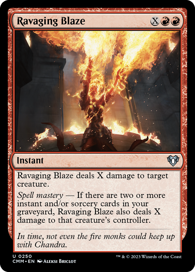 Ravaging Blaze [Commander Masters] | D20 Games