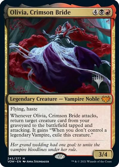 Olivia, Crimson Bride (Promo Pack) [Innistrad: Crimson Vow Promos] | D20 Games