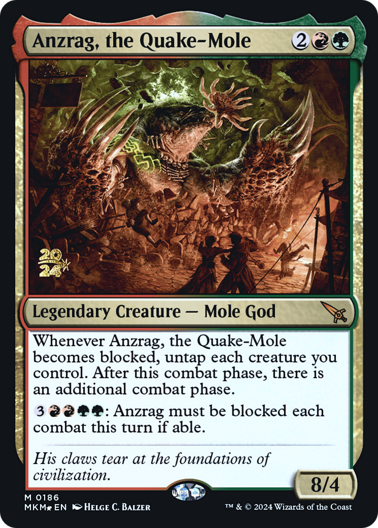 Anzrag, the Quake-Mole [Murders at Karlov Manor Prerelease Promos] | D20 Games