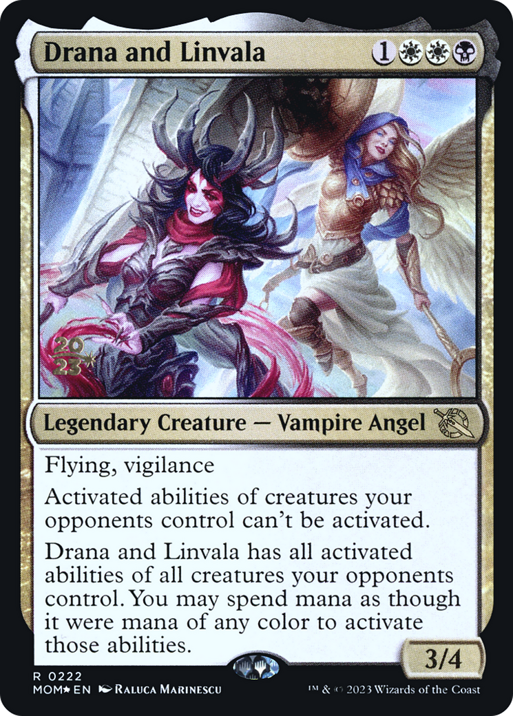 Drana and Linvala [March of the Machine Prerelease Promos] | D20 Games