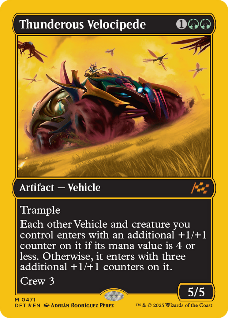 Thunderous Velocipede (First-Place Foil) [Aetherdrift] | D20 Games