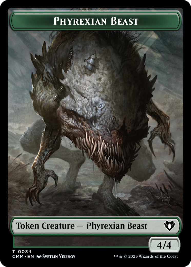 Phyrexian Beast Token [Commander Masters Tokens] | D20 Games