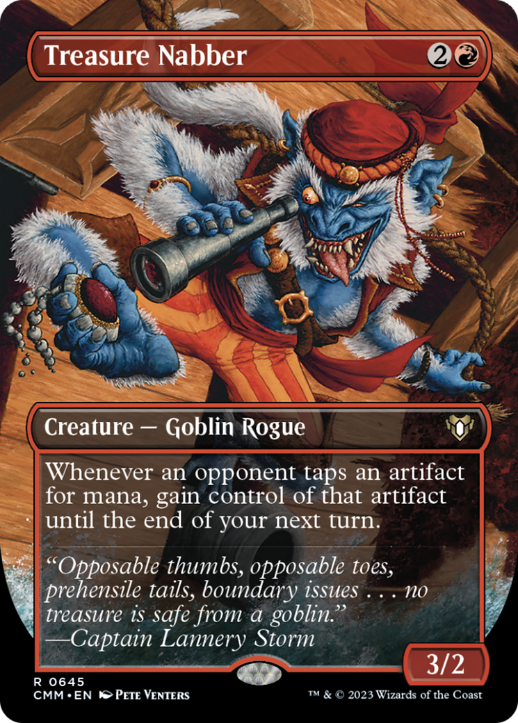 Treasure Nabber (Borderless Alternate Art) [Commander Masters] | D20 Games