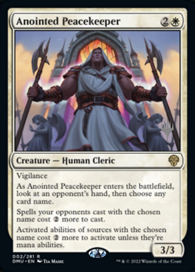 Anointed Peacekeeper (Promo Pack) [Dominaria United Promos] | D20 Games