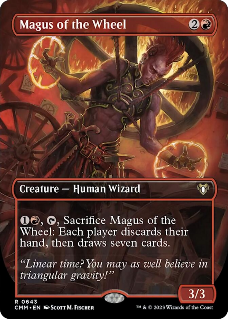 Magus of the Wheel (Borderless Alternate Art) [Commander Masters] | D20 Games