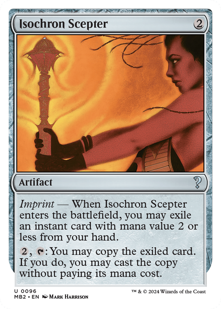 Isochron Scepter (White Border) [Mystery Booster 2] | D20 Games